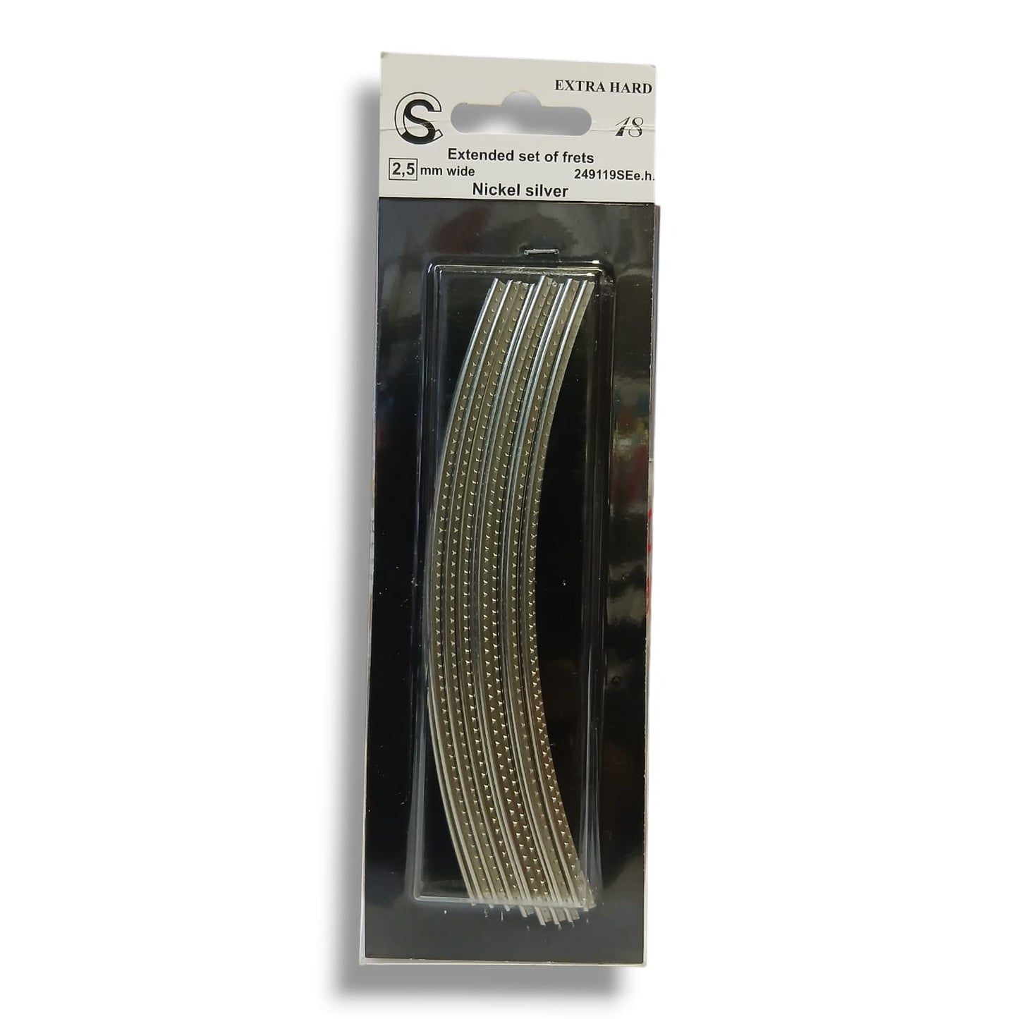 SINTOMS 249119SEe.h. Blister con 18 Varillas de Trastes Curvados 2.5 mm Nickel Silver 18% Extra Hard
