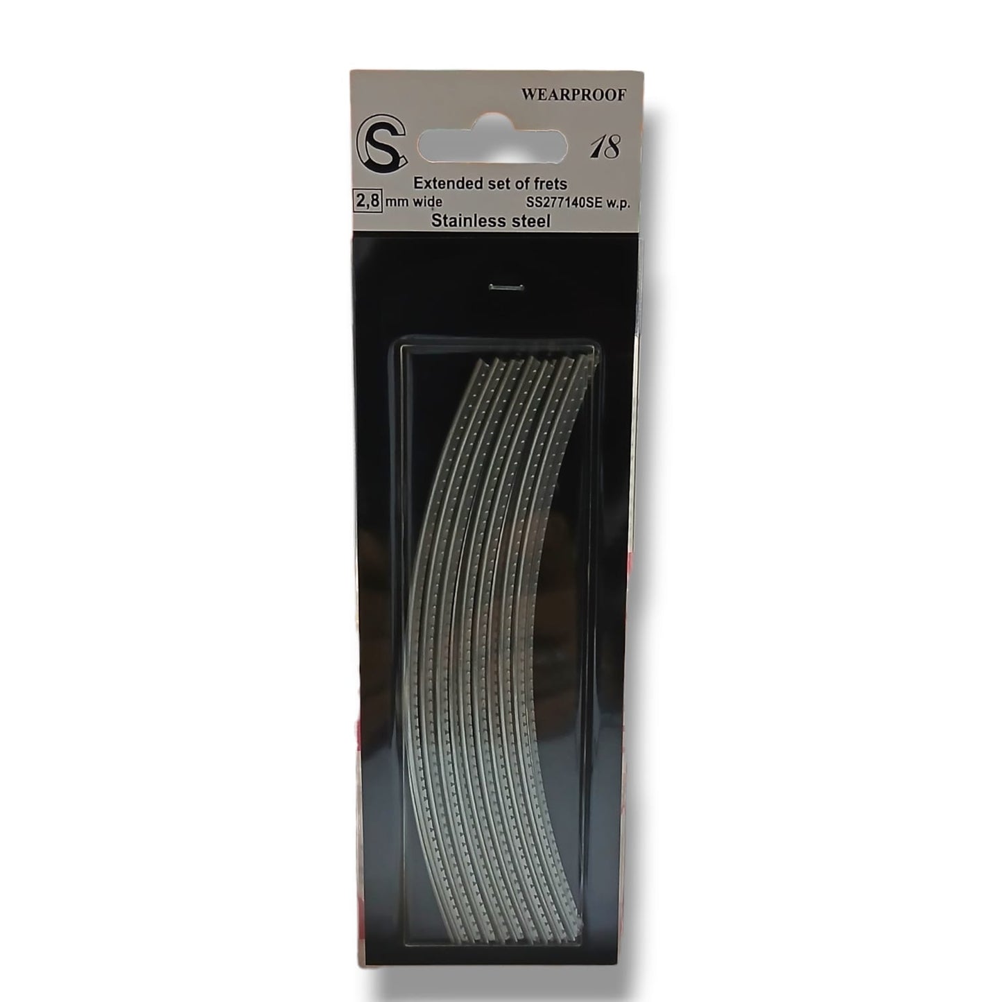 SINTOMS SS277140SEw.p. Blister con 18 Varillas de Trastes Curvados Sintoms 2.8 mm Acero Inoxidable