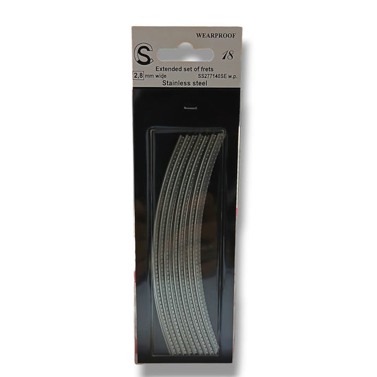SINTOMS SS277140SEw.p. Blister con 18 Varillas de Trastes Curvados Sintoms 2.8 mm Acero Inoxidable