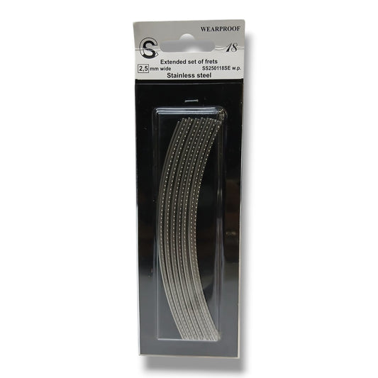 SINTOMS SS250118SEw.p. Blister con 18 Varillas Trastes Curvados Sintoms 2.5 mm Acero Inoxidable