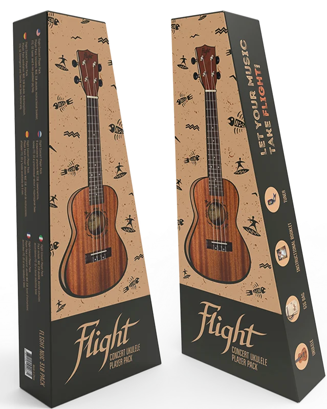 Ukelele Flight Concierto Pack NUC310-PACK