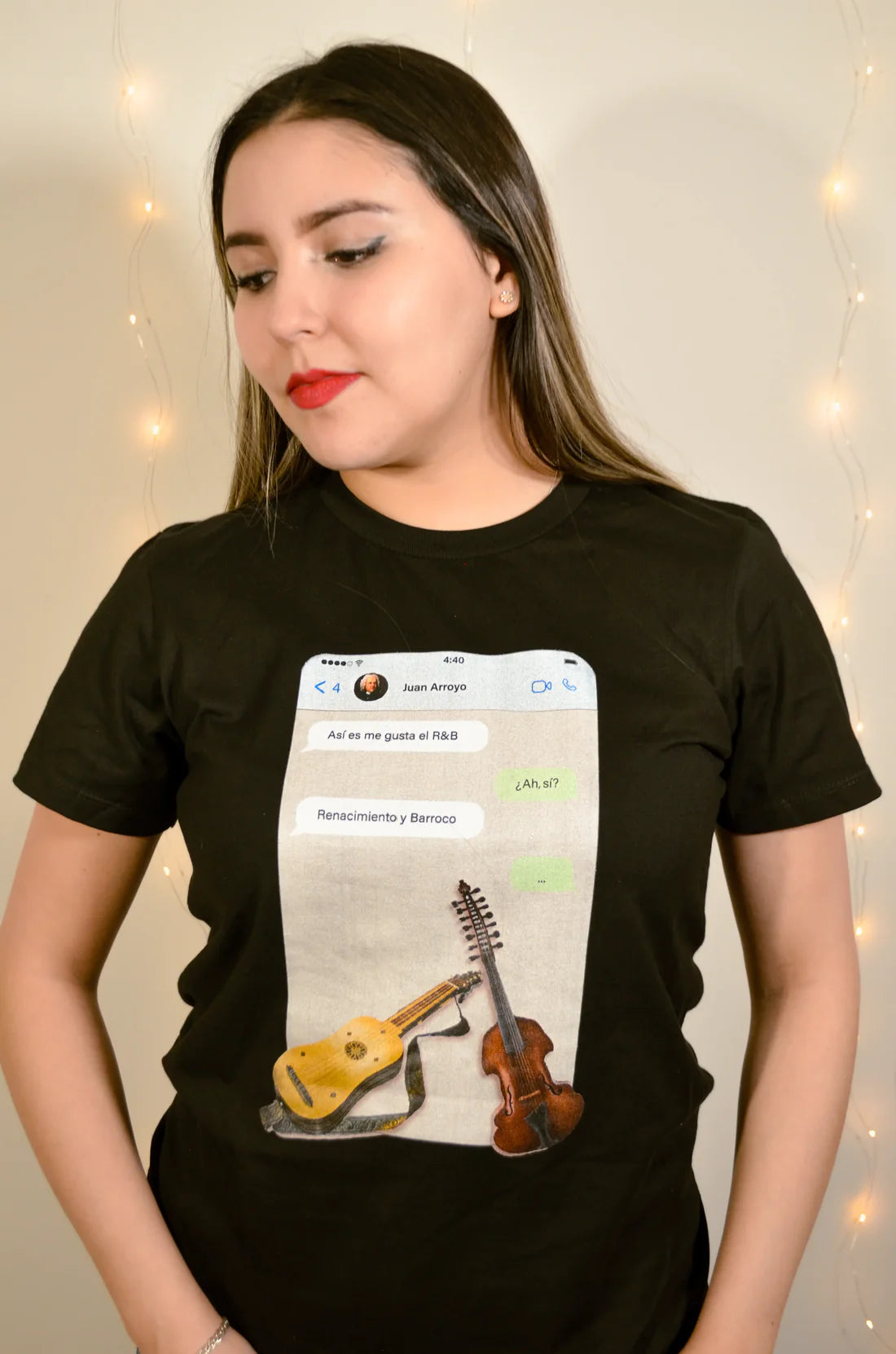 Playera Juan Arroyo R&B Negra