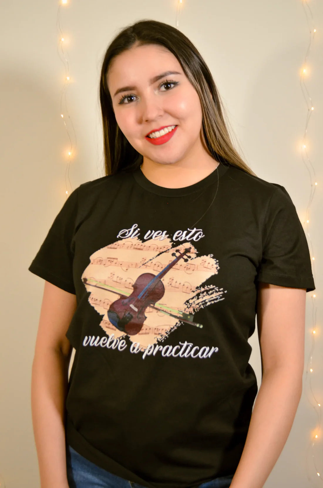 Playera Si Ves Esto Vuelve A Practicar Violín Negro