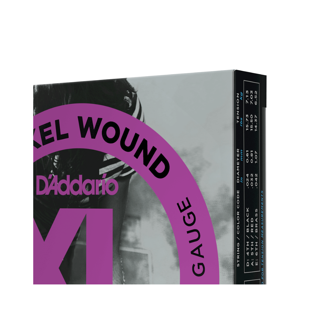 Set 3 Juegos De Cuerdas Para Guitarra Eléctrica EXL120-3D Nickel Wound Calibre 9/42
