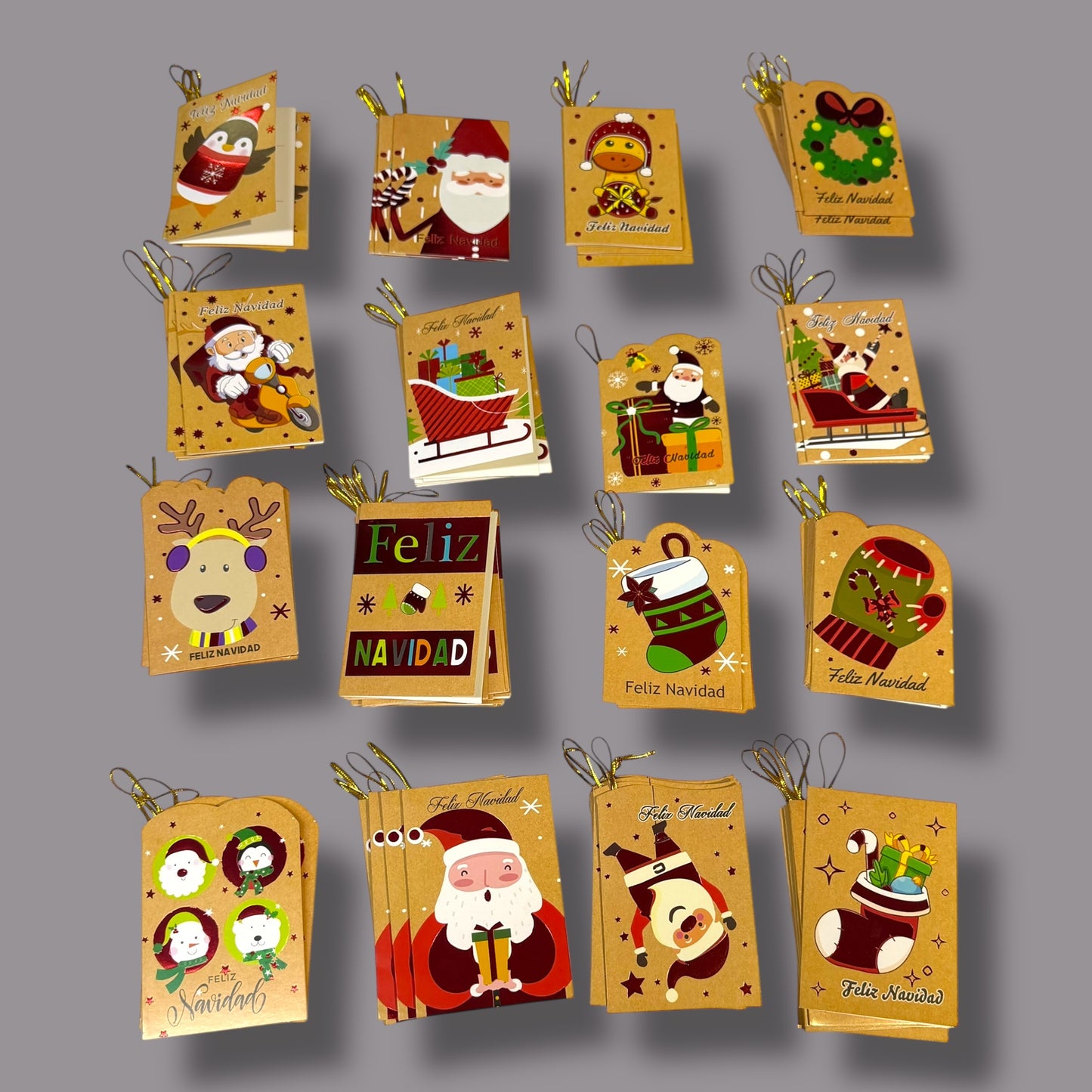Mini-Tarjetas Para Regalo Personalizables Diseños Variados