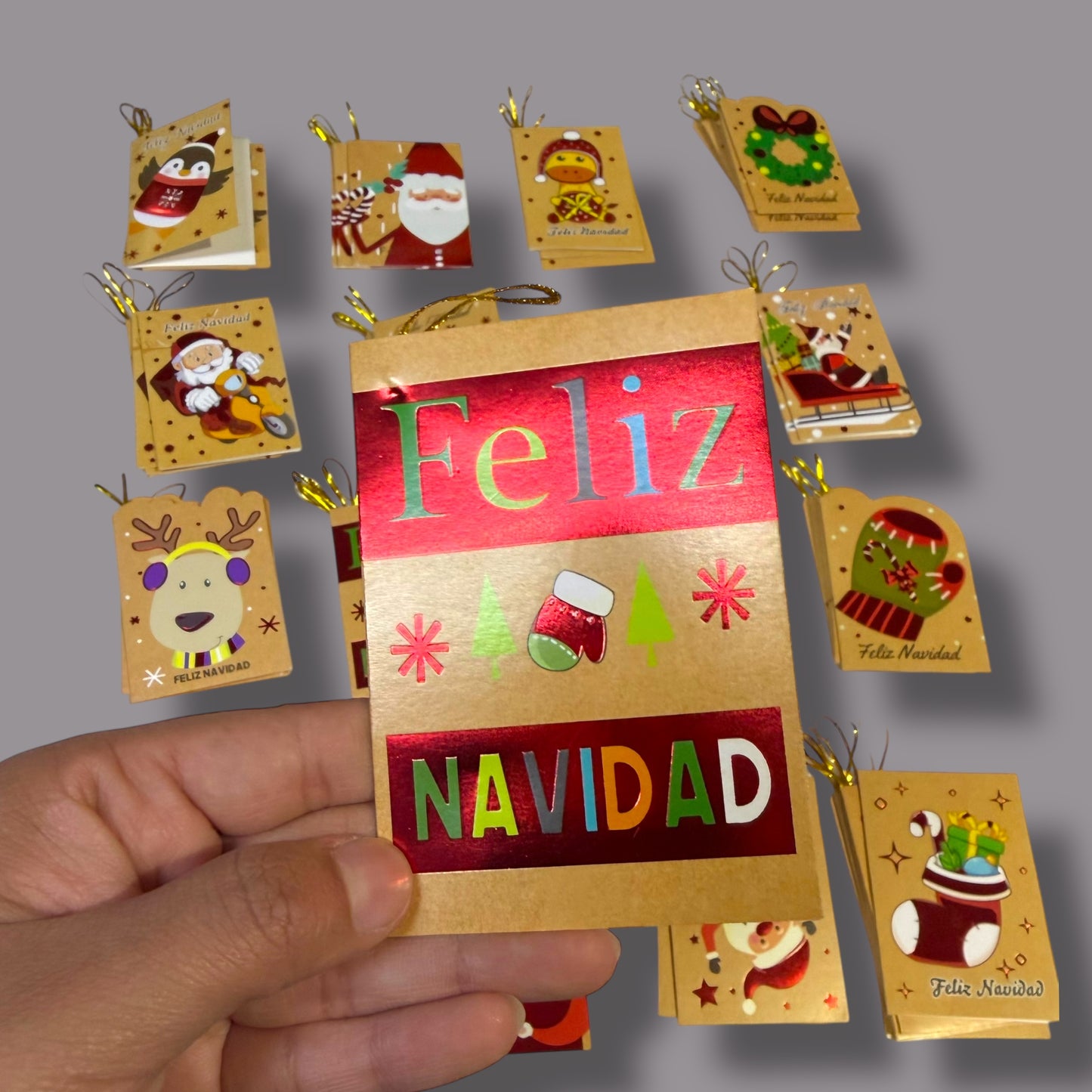 Mini-Tarjetas Para Regalo Personalizables Diseños Variados