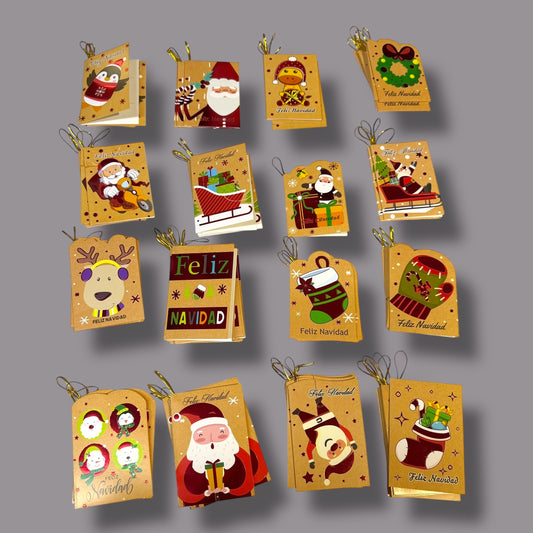 Mini-Tarjetas Para Regalo Personalizables Diseños Variados