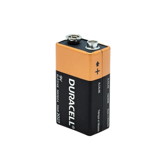 Pila Duracell 9V para guitarra electroacústica con preamp o pastilla activa